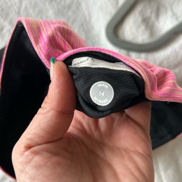 Ivivva by Lululemon Black Rhythmic Shorts Reversible Girls 14 Biker Stretch - Picture 2 of 4